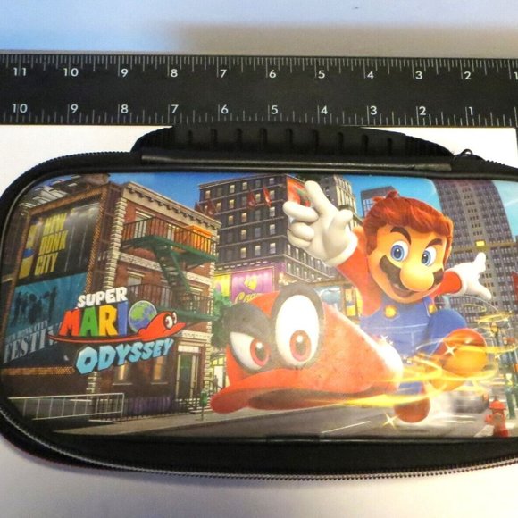 Set Of 2 Game Cases Nintendo Switch Nintendo 2DS Mario Cover Black Red - Picture 6 of 11